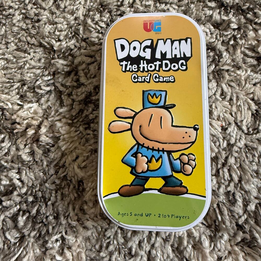 Dog Man Card Game The Hot Dog UG University Games in Tin